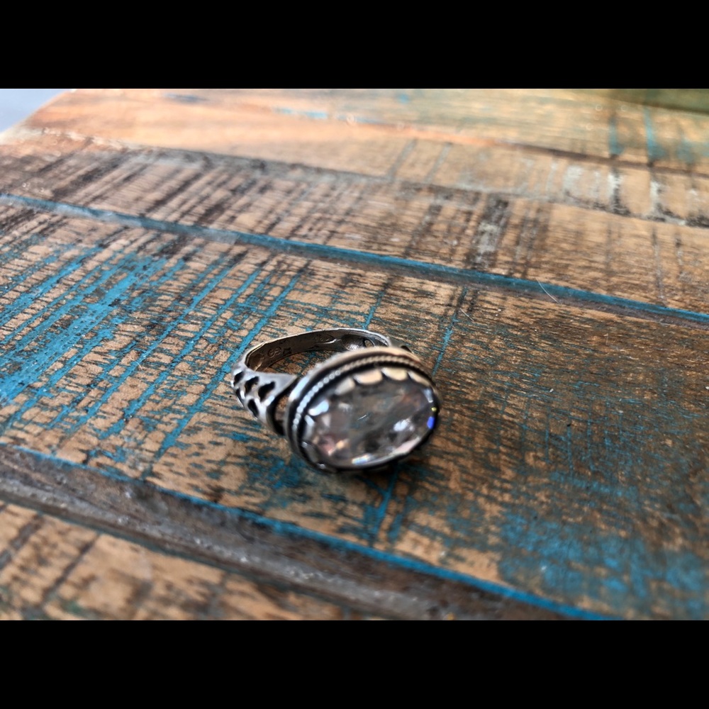 Cubic Zirconia Sterling Silver Ring